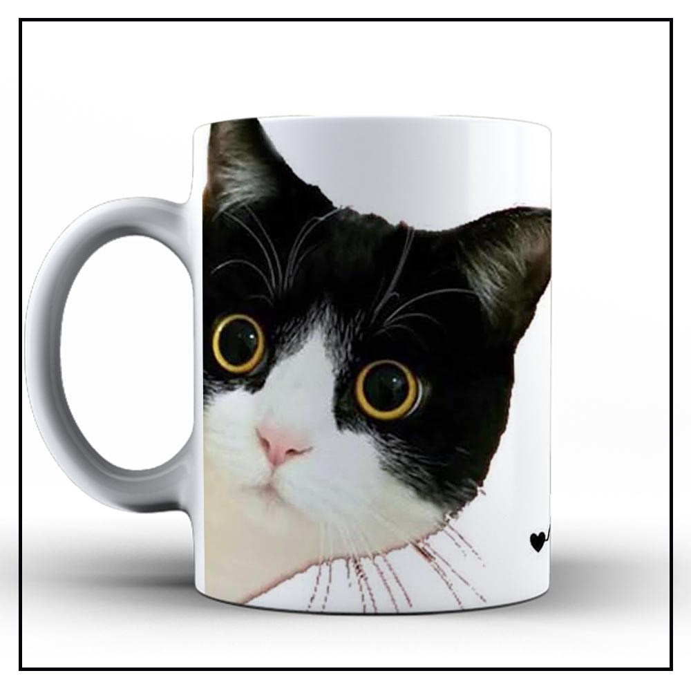 Caneca de Ceramica Personalizada Gato Canecas de Porcelana