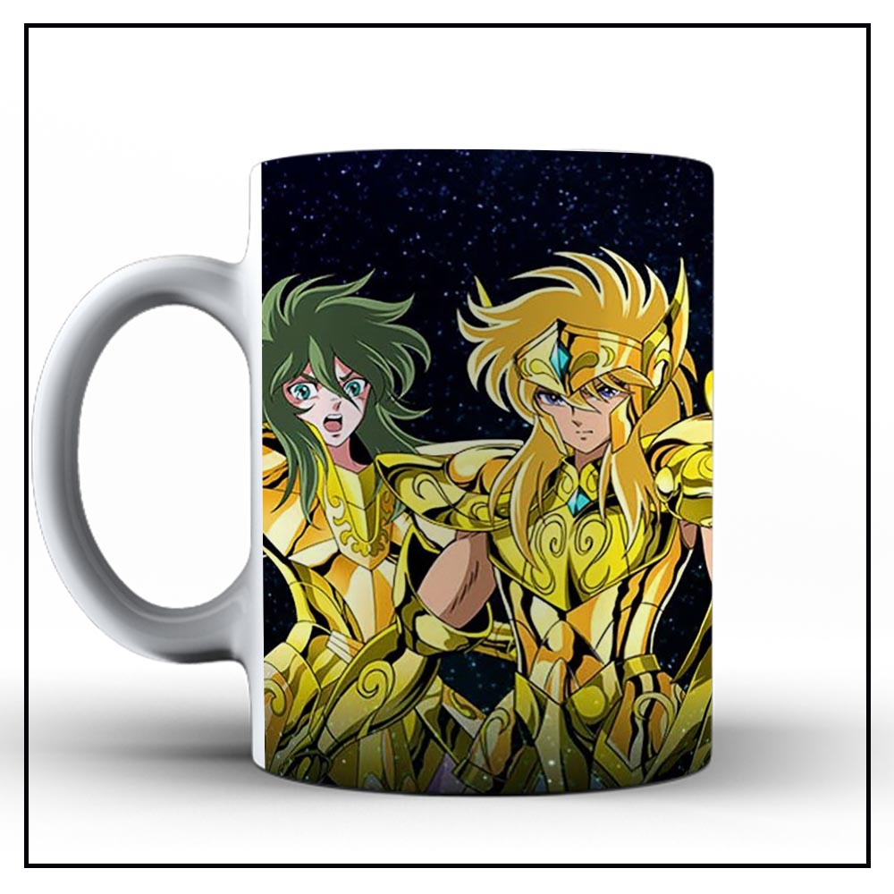 Caneca de Ceramica Personalizada Cavaleiros do Zodiaco Canecas de Porcelana