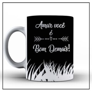 Caneca de Cerâmica Dia dos Namorados Sua Foto